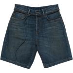 Хлопковые джинсовые шорты Acne Studios, синий - фото