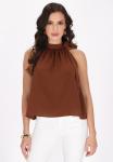 Блуза Top faina, коричневый - фото