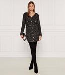 Кардиган женский Pinko блестящий на пуговицах, коричневый - фото 2