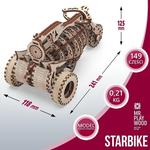 Механическая машина «Старбайк» Robotime - фото 5