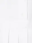 Платье с плиссированной юбкой THOM BROWNE, белый - фото 3