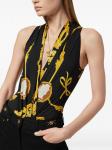 Versace боди с принтом Barocco, черный - фото 5