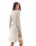 Мини-платье-фигуристка в бежевом цвете с косами ONLY - фото 4