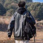 Кожаная куртка унисекс PAEFA, утепленная фиолетовой подкладкой - фото 8