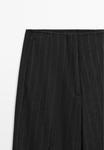 Брюки Massimo Dutti STRAIGHT-LEG PINSTRIPE , Black - фото 7