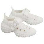 Женские кроссовки Viv' Run Light Trekky Roger Vivier белые - фото 3