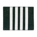 THOM BROWNE Кожаный картхолдер мужской тёмно-зелёный - фото 2