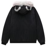 Mackyo Парка Unisex Black с капюшоном утепленная - фото 3