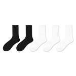 Унисекс носки до середины икры MIIOW, 5 пар (2 черных + 3 белых) - фото 8