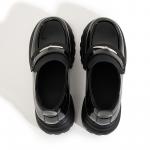 Лоферы женские Milan Love Song на каблуке, черный - фото 4