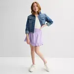 Юбка мини для девочек 7-16 лет Eyeshadow, желтый - фото 4