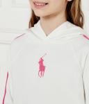 Толстовка детская Polo Ralph Lauren Regular Fit, белый / розовый - фото 4