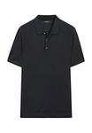 Поло Massimo Dutti POLO COLLAR SHORT SLEEVE, Dark Blue - фото 6