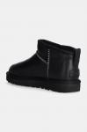 Ботинки кожаные зимние UGG Classic Ultra Mini, черный - фото 4