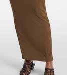 Собранное макси-платье из джерси Roland Mouret, хаки - фото 5