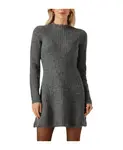 Вязаное платье Долли Y.A.S, серый - фото