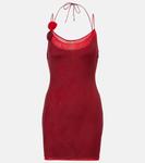 Розовое мини-платье Oséree, Merlot Red - фото