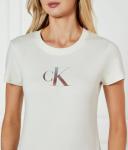 Футболки Slim fit Calvin Klein Jeans, экрю - фото 4