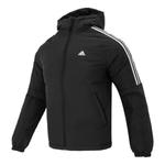 Куртка 3 полоски пуховики Adidas, черный - фото