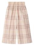 Клетчатые брюки Burberry Kids, нейтральный - фото 2