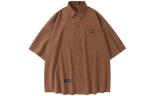 Рубашки унисекс KW, коричневый - фото 19