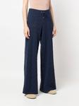 Ralph Lauren Collection кашемировые брюки широкого кроя, синий - фото 3