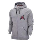 Куртка Air Jordan graphic logo hooded jacket 'Grey', серый - фото