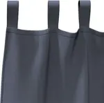 Плотные шторы с кольцами, 2 шт., антрацит, 245 x 140 см vidaXL - фото 5