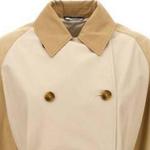 WEEKEND MaxMara Двубортное двустороннее тренч, Beige - фото 5