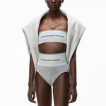 Alexander Wang SS21 Женское лого спортивное белье Grey - фото 6