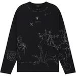 Свитшот с принтом WE11DONE, черный - фото