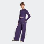 Adidas Originals Лонгслив в темно-фиолетовом цвете - фото 5