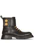 Balmain Ranger Army ankle boots, черный - фото