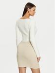 Трикотажное платье облегающего кроя Guess, экрю - фото 3