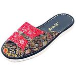 Шлепанцы женские Neiliansheng, черный/красный - фото