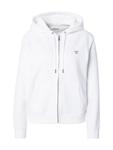Толстовка с капюшоном на молнии GUESS JEANS, белый - фото