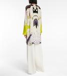 Мини-платье из кади с принтом Valentino Valentino, Lime Multicolor - фото 3