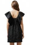 Arielle Жаккардовое мини-платье-бэбидолл в черном цвете SUGARLIPS - фото 3