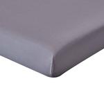 Очень глубокая простыня с числом нитей 200. Homescapes, серый - фото