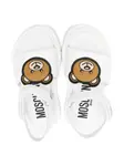 Сандалии на липучках Moschino Kids, белый - фото 3