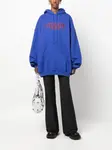 Худи с логотипом Vetements, синий - фото 3
