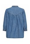 Блуза ONLY Button-down blouse, Medium Blue Denim/Blue Denim - фото 7