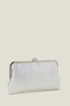 Металлический клатч Accessorize, серебряный - фото 3