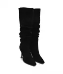 Кожаные ботинки с блочным каблуком Karl Lagerfeld, черный - фото 3