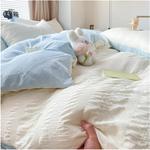 Generic Комплект постельного белья мягкий дышащий Green - фото 3