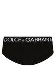 Dolce & Gabbana комплект из двух трусов-брифов с логотипом, черный - фото
