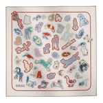 HERMES Шёлковый шарф женский белый, White - фото 6