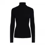 Свитер Pieces Mira high neck, черный - фото