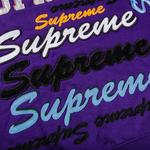 Толстовка с капюшоном Supreme с мульти-логотипом, Фиолетовый - фото 3