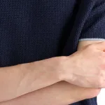 Короткий свитер PRADA, синий - фото 6